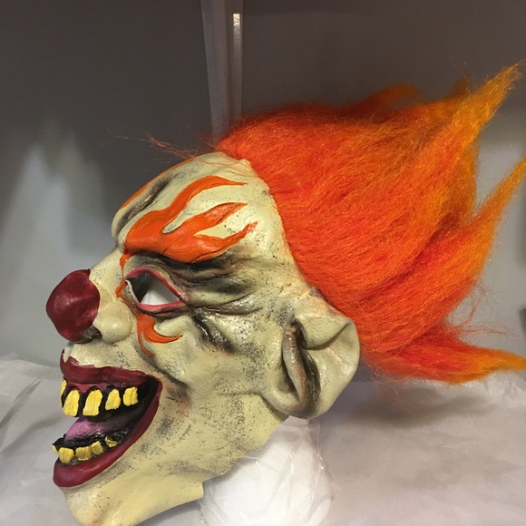 Scary Halloween Flame clown mask( NWOT) - Picture 4 of 6